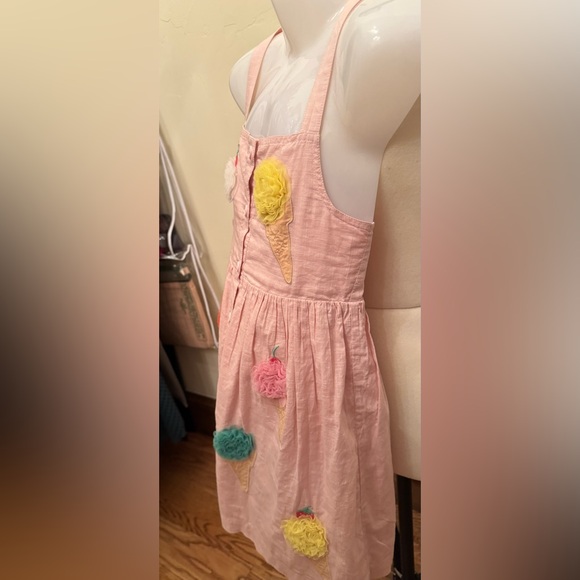 Mini Boden Light Pink Dress with Fun Appliqués - Picture 7 of 9